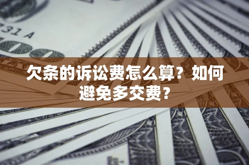 济南欠条的诉讼费怎么算？如何避免多交费？